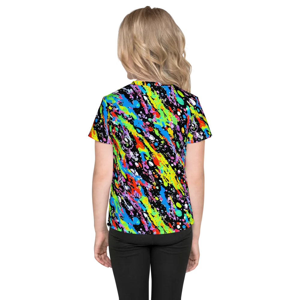 Pollock Pulse on Kids Crew Neck T-Shirt — Back