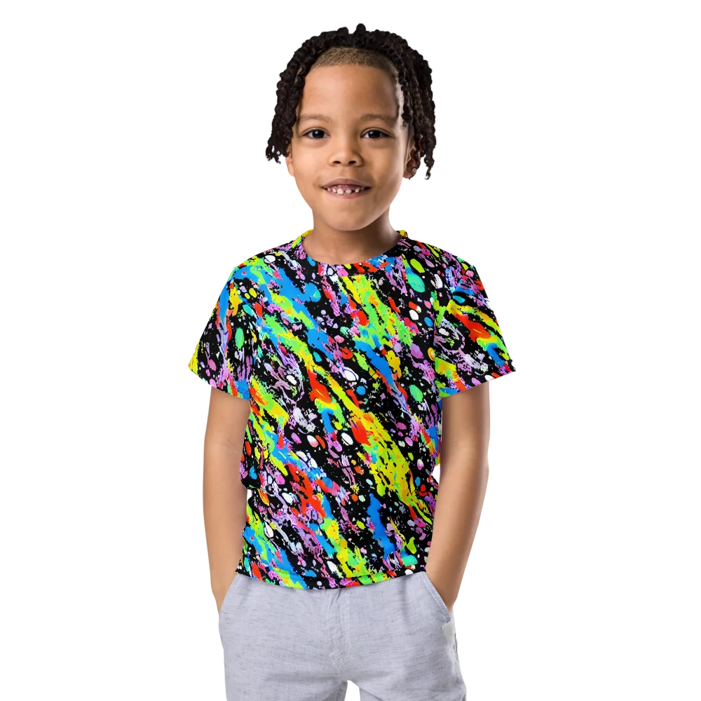 Pollock Pulse on Kids Crew Neck T-Shirt — Front