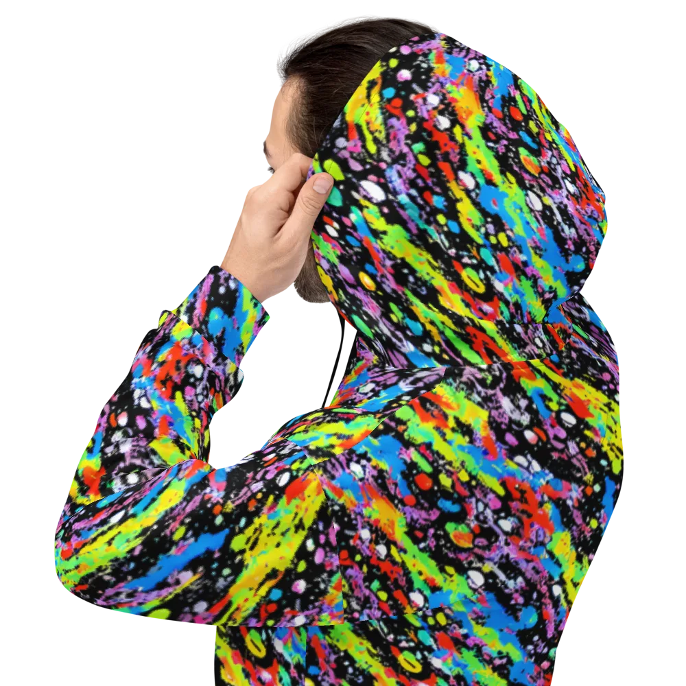 Pollock Pulse on Hoodie — Back