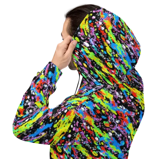 Pollock Pulse on a Hoodie
