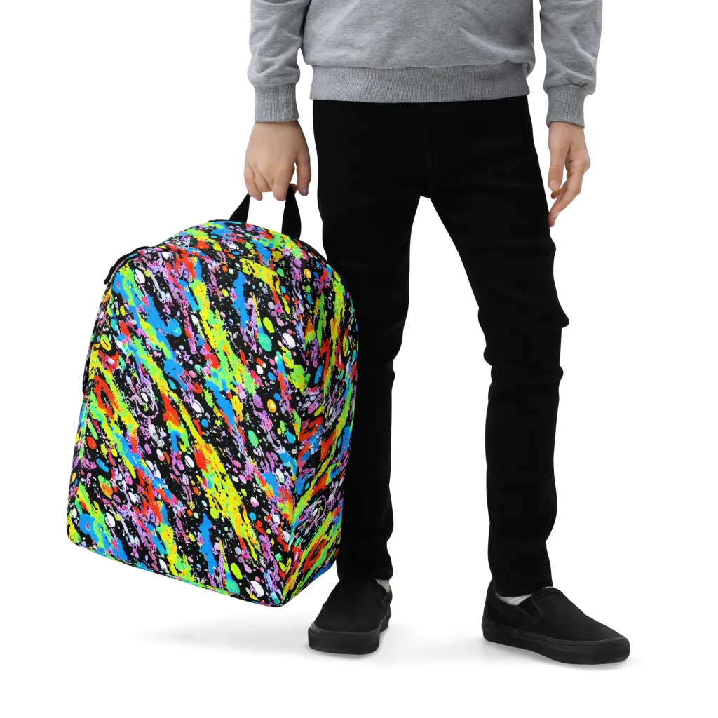 Pollock Pulse on Minimalist Backpack — Zoomed-in