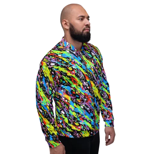 Pollock Pulse on a Bomber Jacket