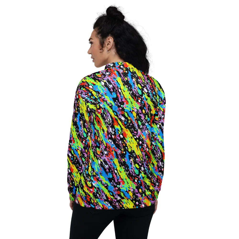 Pollock Pulse on Bomber Jacket — Back