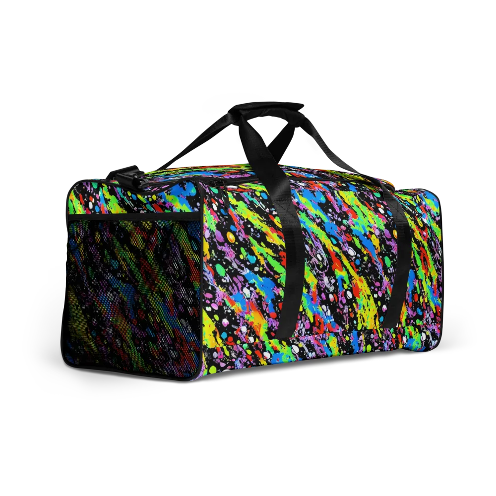 Pollock Pulse on Duffle Bag — Right Front