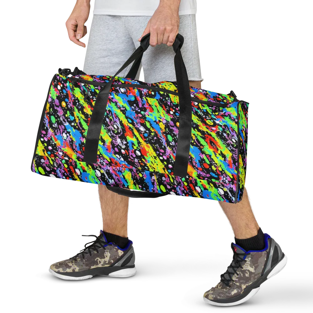 Pollock Pulse on Duffle Bag — Front