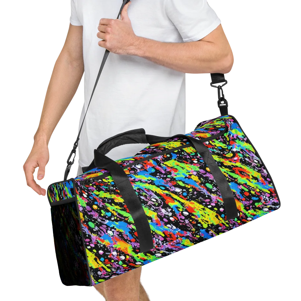 Pollock Pulse on Duffle Bag — Right Front