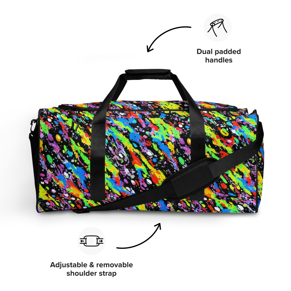 Pollock Pulse on Duffle Bag — Front