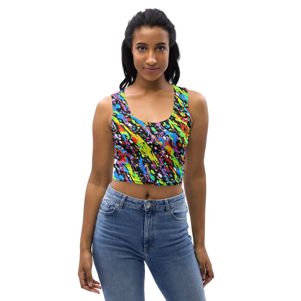 Pollock Pulse on Crop Top — Front