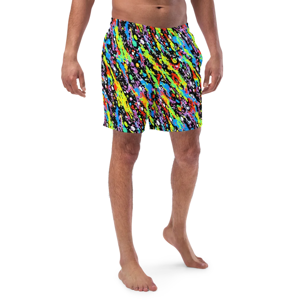 Pollock Pulse on Swim Trunks — Front