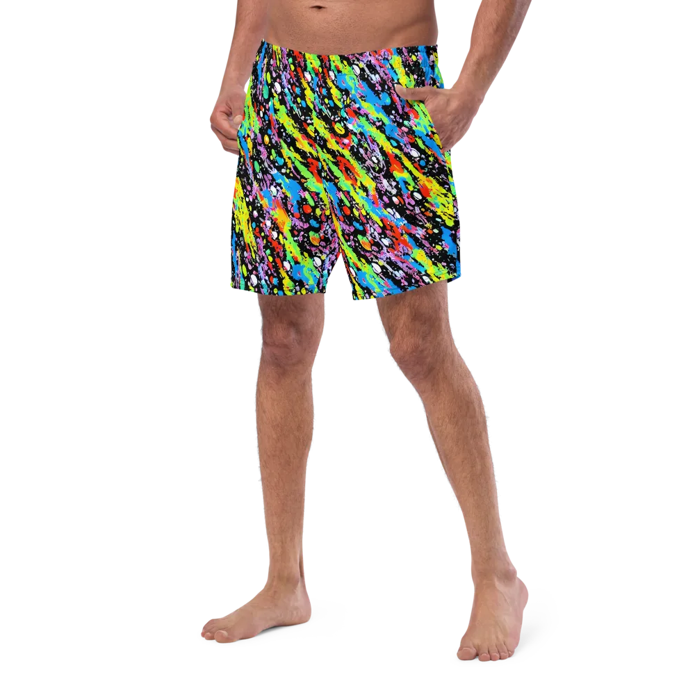 Pollock Pulse on Swim Trunks — Left Front
