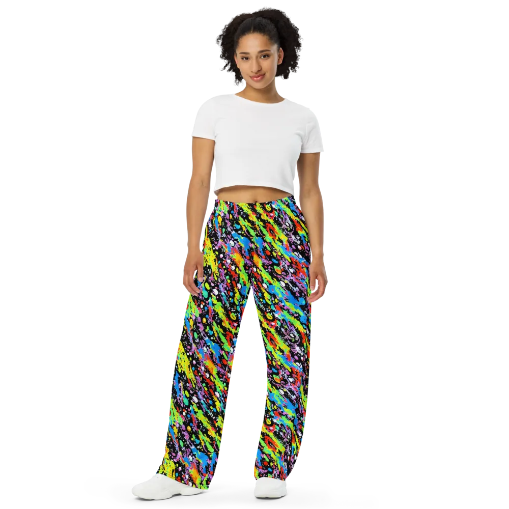 Pollock Pulse on Wide-Leg Pants — Front