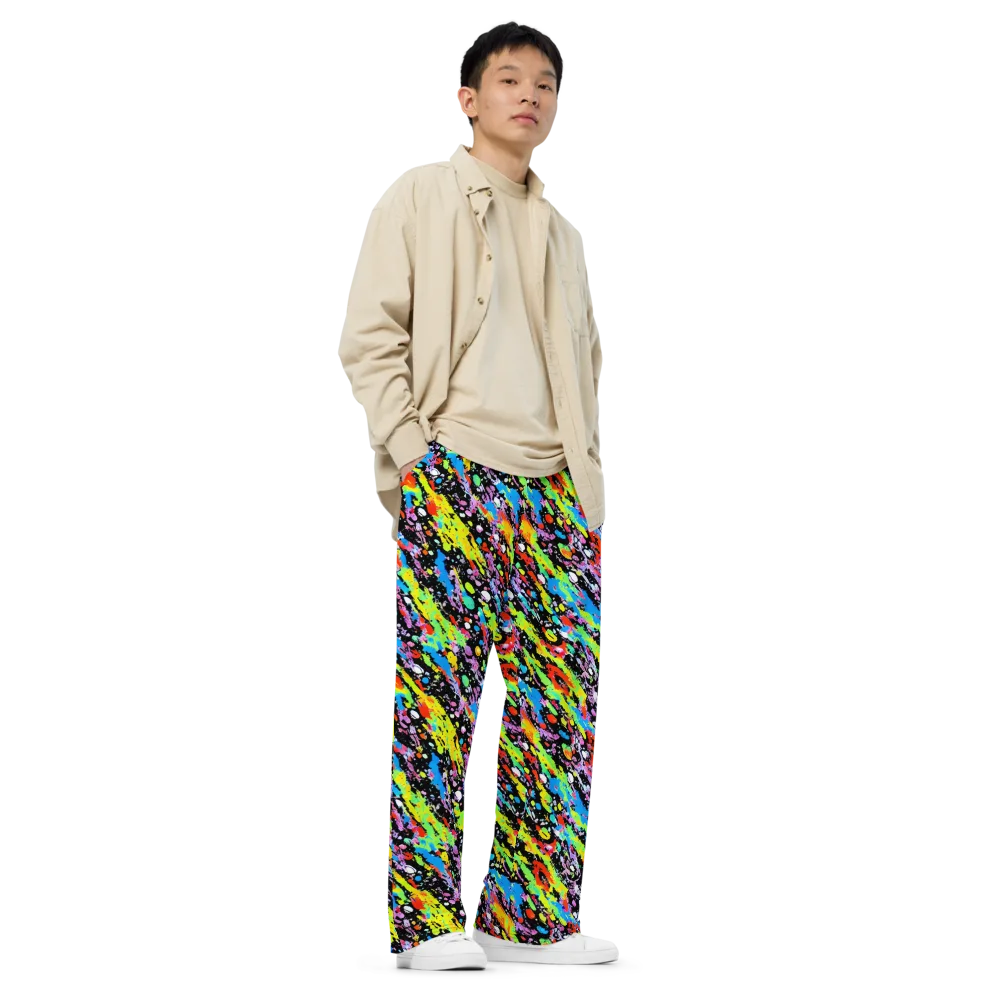 Pollock Pulse on Wide-Leg Pants — Right Front