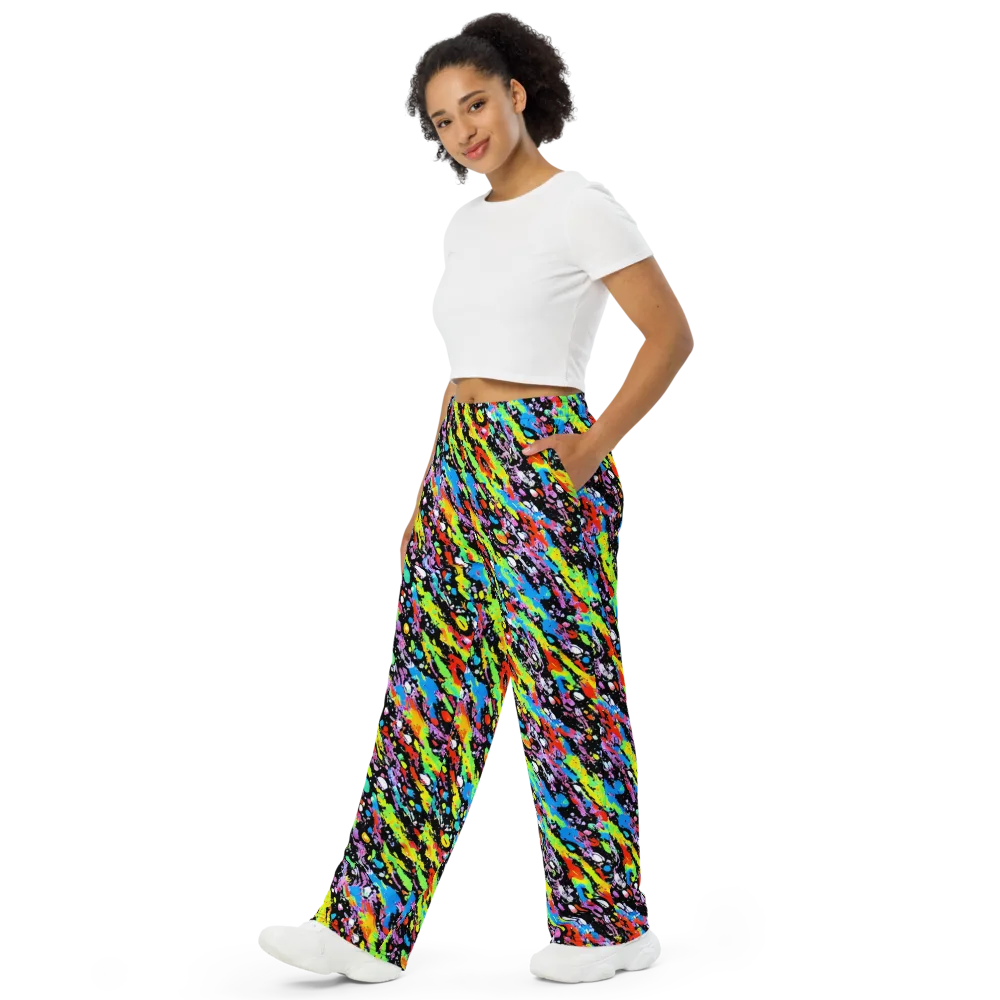 Pollock Pulse on Wide-Leg Pants — Left Front