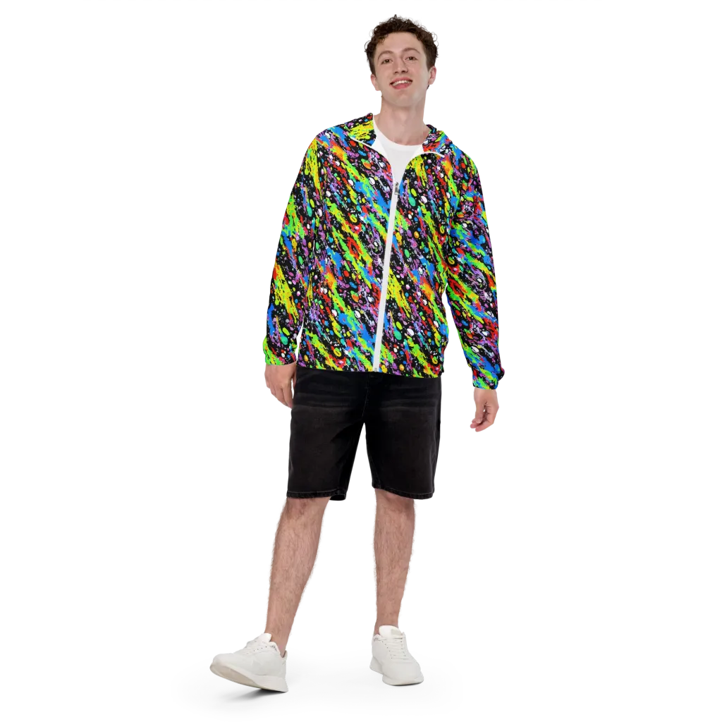 Pollock Pulse on Men's Windbreaker — Front