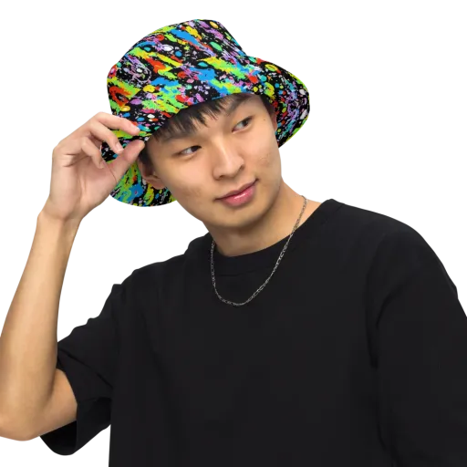 Pollock Pulse on a Reversible Bucket Hat