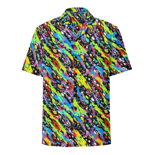 Pollock Pulse on a Button Shirt