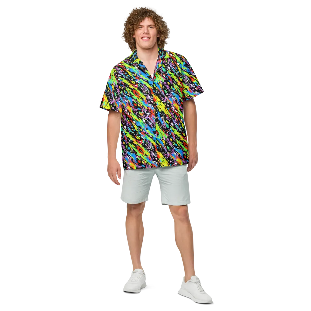 Pollock Pulse on Button Shirt — Front