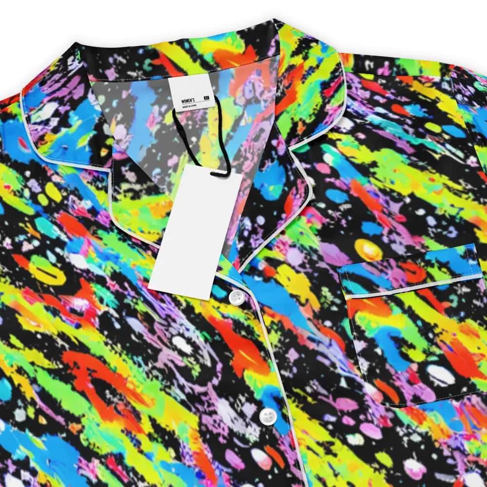 Pollock Pulse on Women's Short Sleeve Pajama Top — Product details