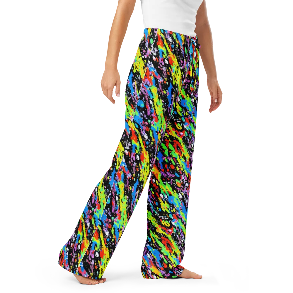 Pollock Pulse on Women's Pajama Pants — Right Front
