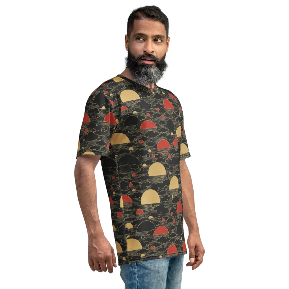Midnight Sundown on Men's Crew Neck T-Shirt — Right