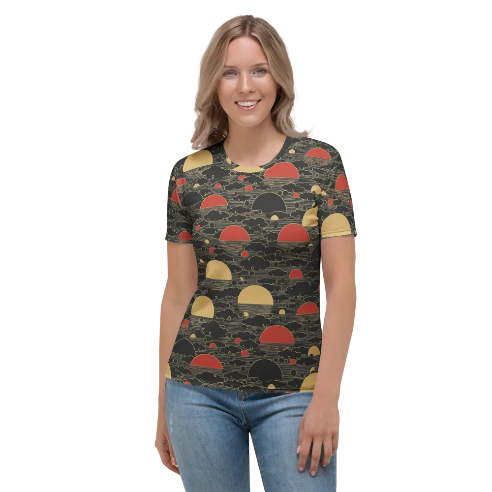 Midnight Sundown on Women's Crew Neck T-Shirt — Front