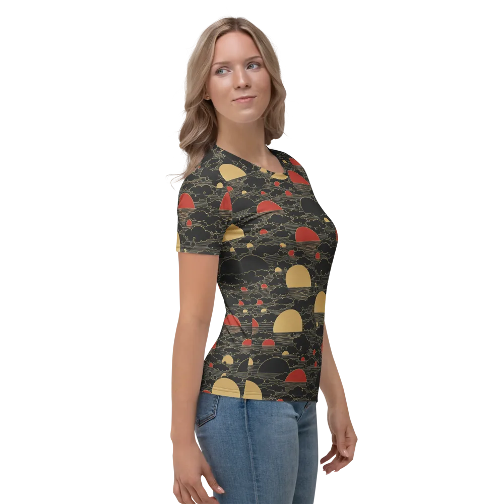 Midnight Sundown on Women's Crew Neck T-Shirt — Right