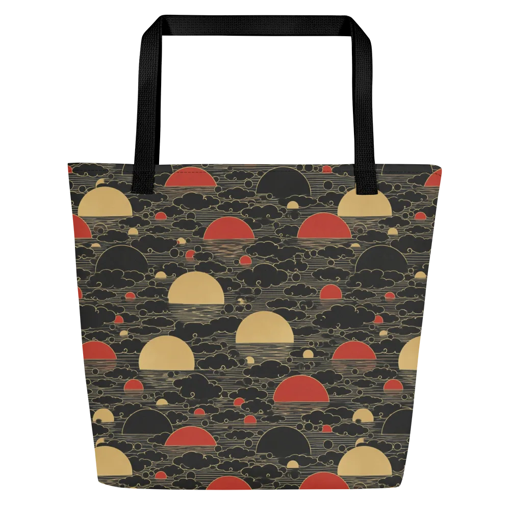 Midnight Sundown on Large Tote Bag W/ Pocket — Front