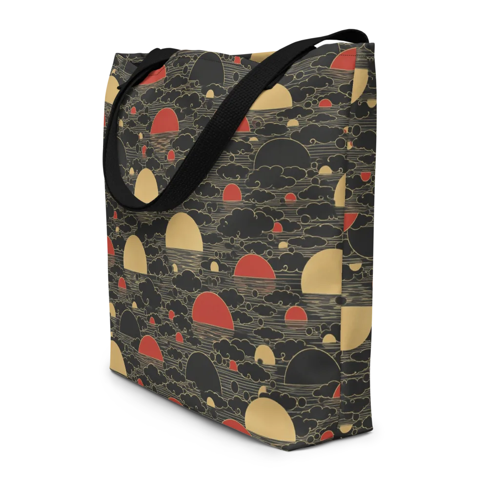Midnight Sundown on Large Tote Bag W/ Pocket — Front