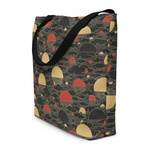 Midnight Sundown on a Large Tote Bag W/ Pocket