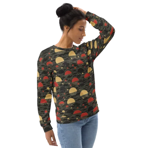 Midnight Sundown on a Sweatshirt