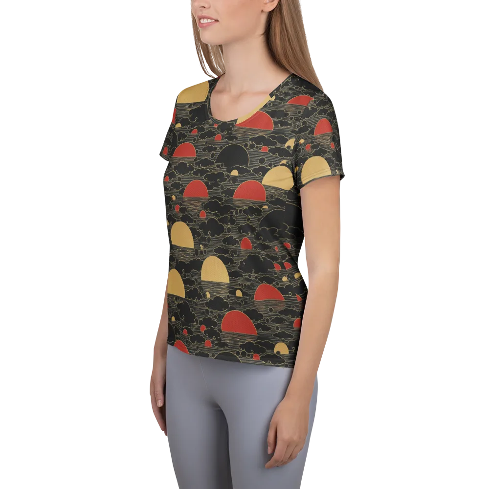 Midnight Sundown on Women's Athletic T-Shirt — Left