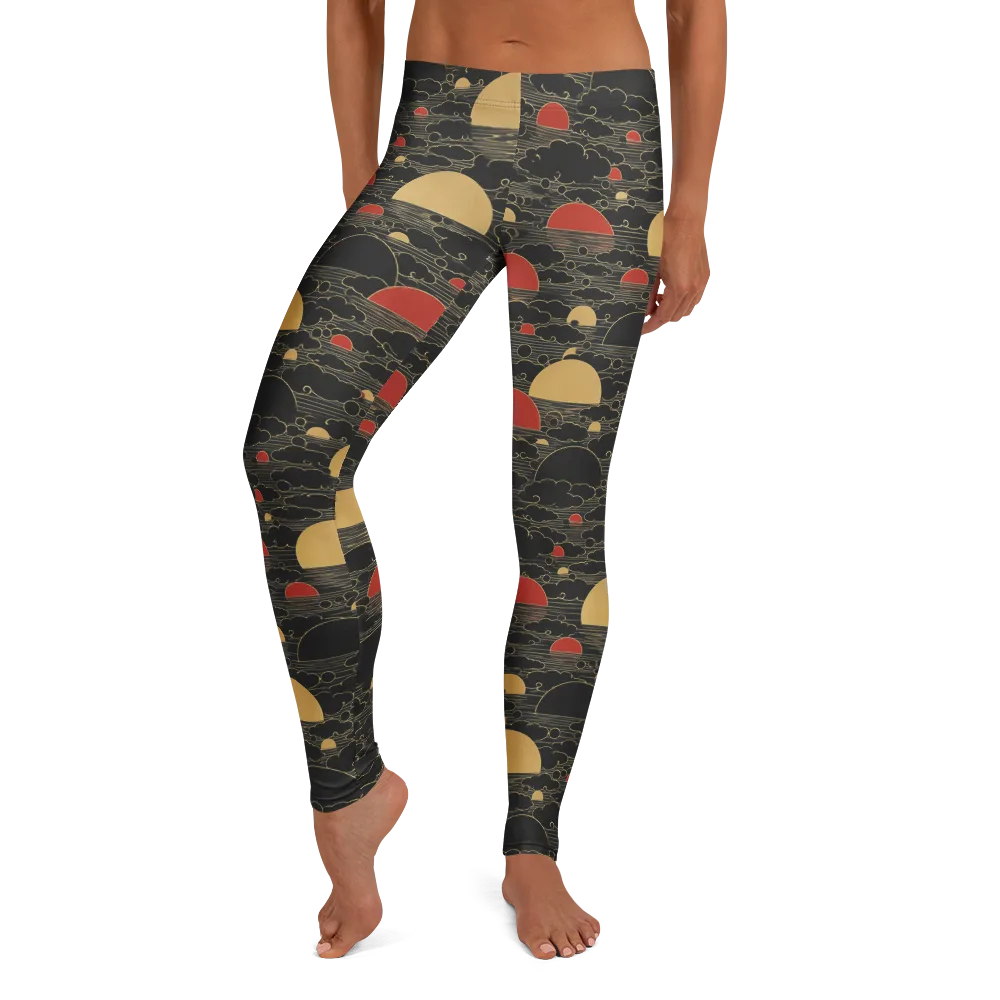 Midnight Sundown on Leggings — Front