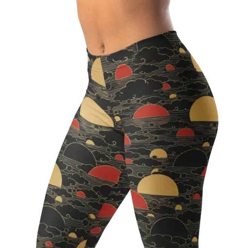 Midnight Sundown on a Leggings