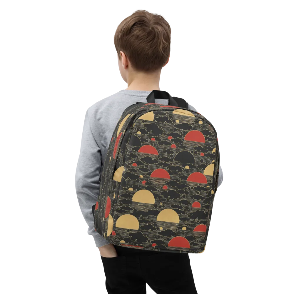 Midnight Sundown on Minimalist Backpack — Zoomed-in