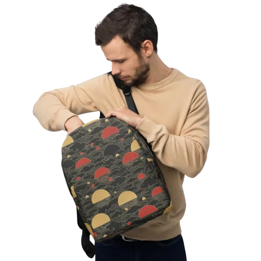 Midnight Sundown on a Minimalist Backpack