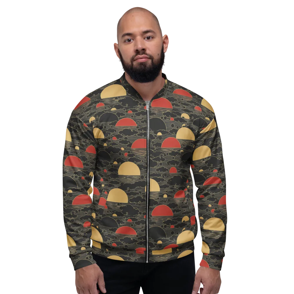 Midnight Sundown on Bomber Jacket — Front