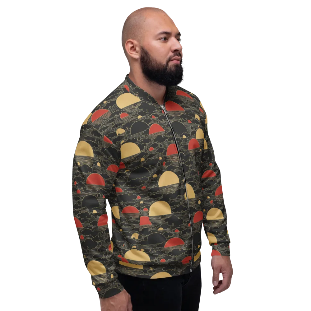 Midnight Sundown on Bomber Jacket — Right