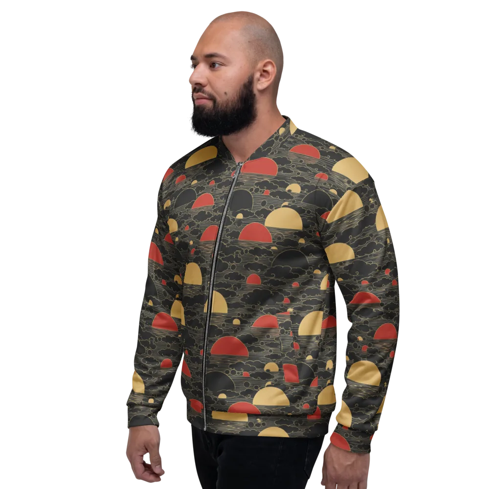 Midnight Sundown on Bomber Jacket — Left