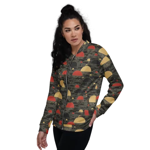 Midnight Sundown on a Bomber Jacket