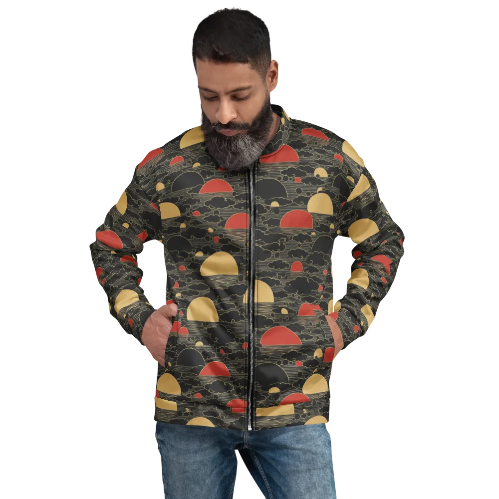 Midnight Sundown on Bomber Jacket — Front