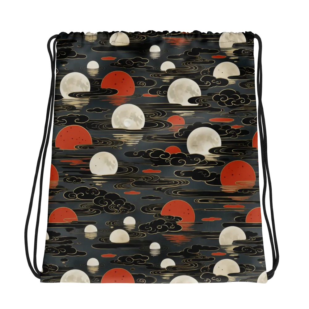 Moonlit Koi Pond on Drawstring Bag — Photo