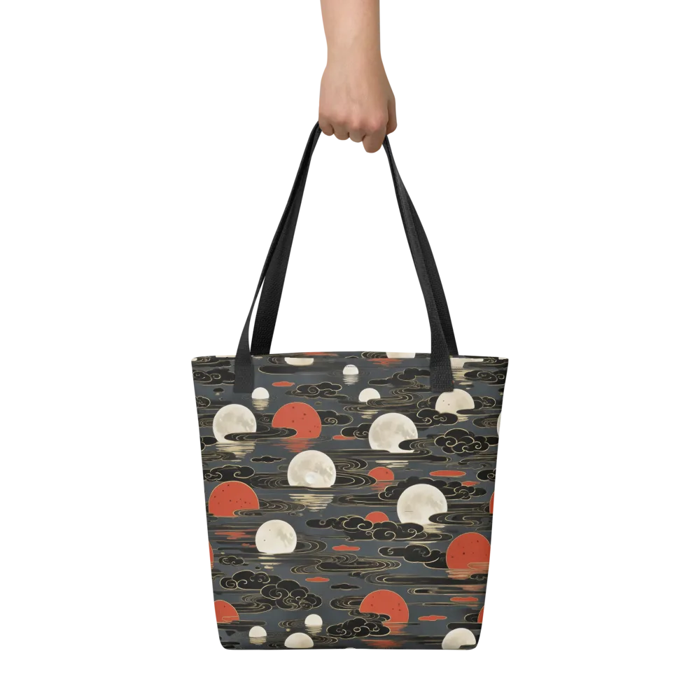 Moonlit Koi Pond on Tote Bag — Front