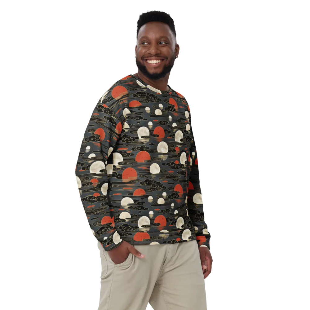 Moonlit Koi Pond on Sweatshirt — Front