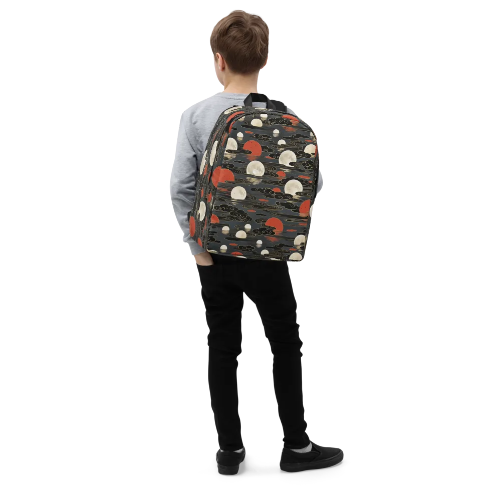 Moonlit Koi Pond on Minimalist Backpack — Right Front