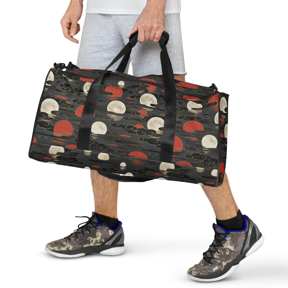 Moonlit Koi Pond on Duffle Bag — Front