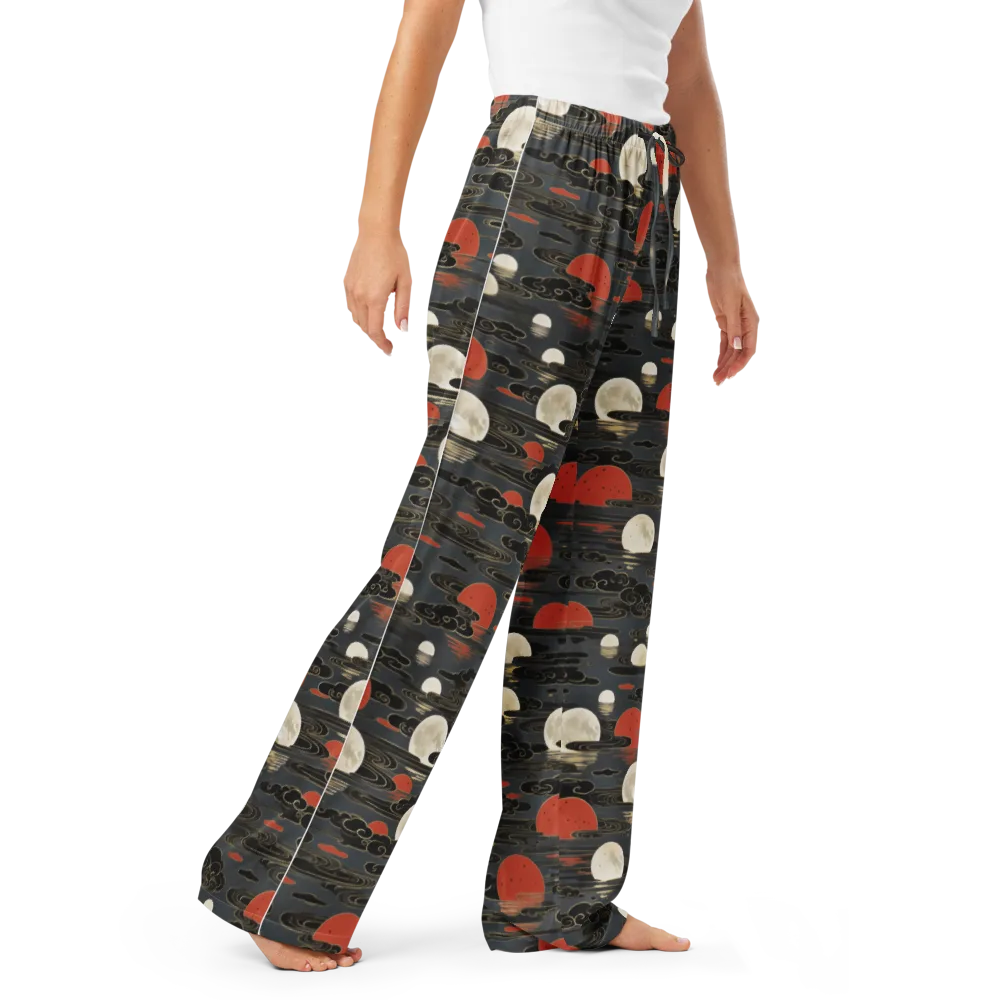 Moonlit Koi Pond on Women's Pajama Pants — Right Front