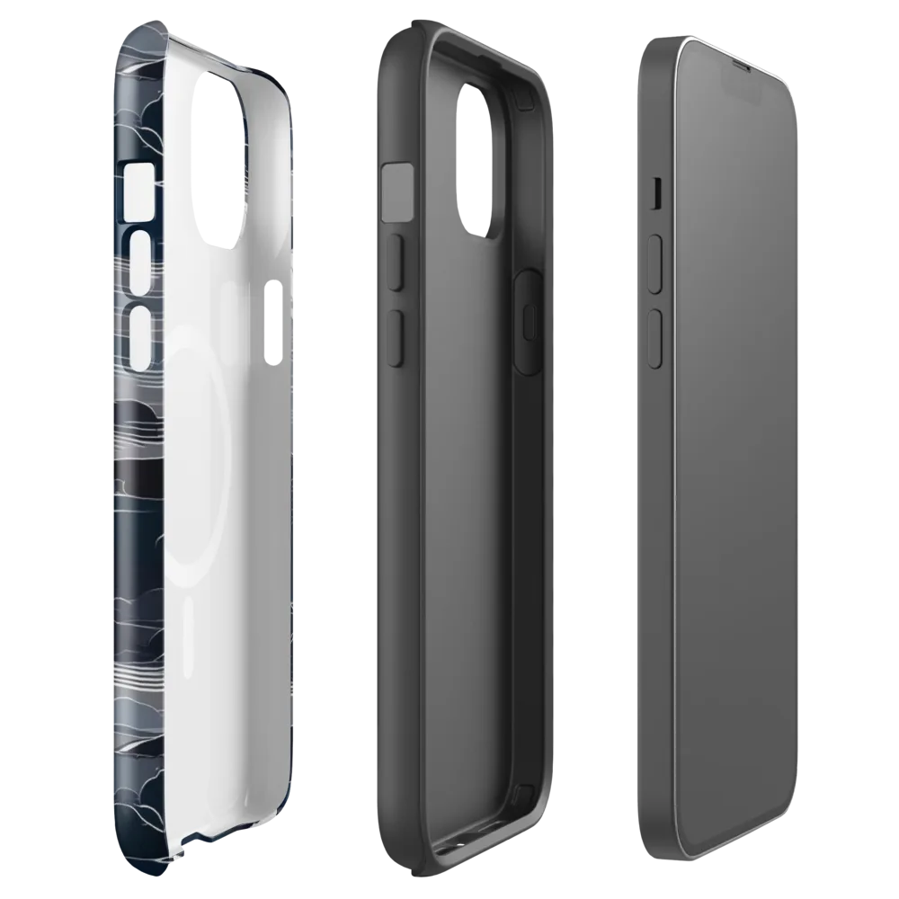 Midnight Waterline on MagSafe Tough Case for iPhone® — Front