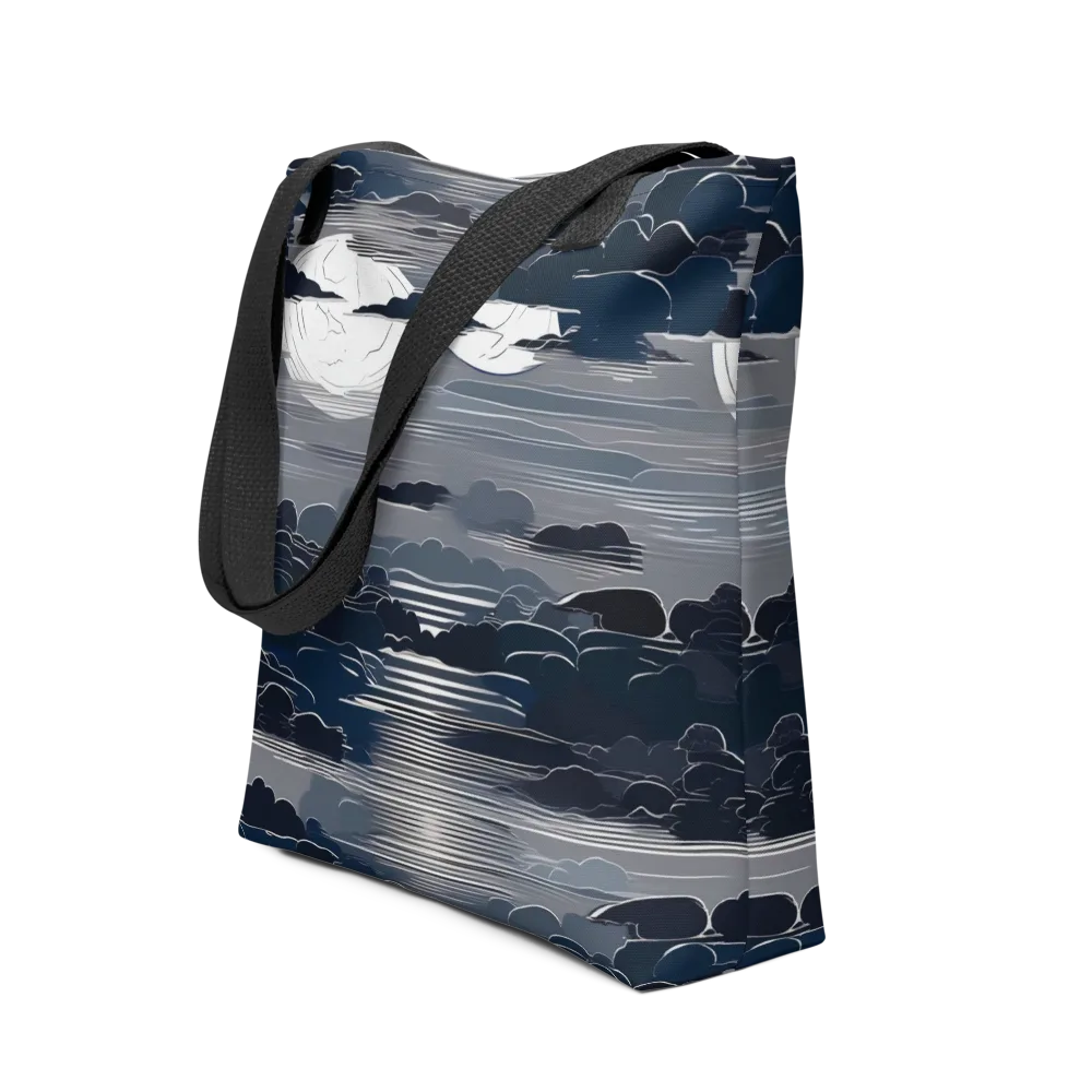 Midnight Waterline on Tote Bag — Front