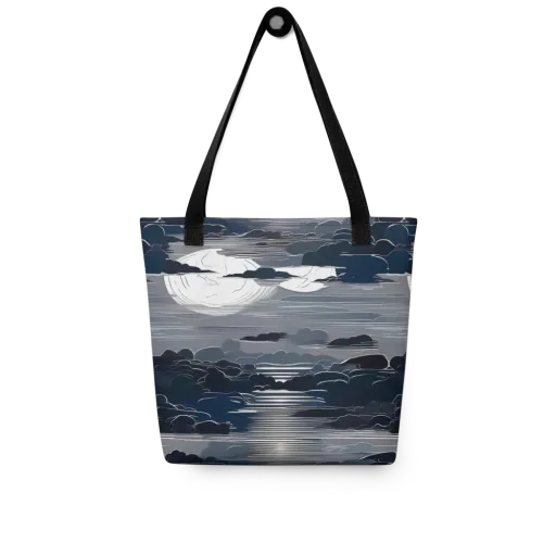 Midnight Waterline on a Tote Bag