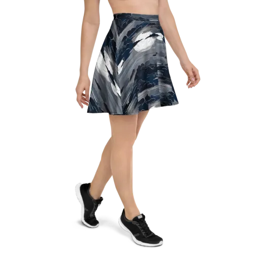 Midnight Waterline on a Skater Skirt